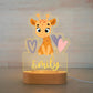 Personalized Children Animal Night Light Custom Name Acrylic Lamp: