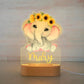 Personalized Children Animal Night Light Custom Name Acrylic Lamp: