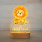 Personalized Children Animal Night Light Custom Name Acrylic Lamp: