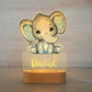 Personalized Children Animal Night Light Custom Name Acrylic Lamp: