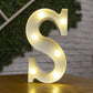 Alphabet Letter LED Lights – Warm Luminous Number Lamp