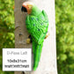 Resin Parrot Statue Wall Mounted DIY Outdoor Garden Tree Decoration Animal Sculpture For Home Office Garden Decor Ornament: