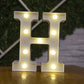 Alphabet Letter LED Lights – Warm Luminous Number Lamp