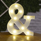 Alphabet Letter LED Lights – Warm Luminous Number Lamp