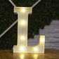 Alphabet Letter LED Lights – Warm Luminous Number Lamp