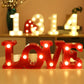 Alphabet Letter LED Lights – Warm Luminous Number Lamp