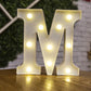 Alphabet Letter LED Lights – Warm Luminous Number Lamp