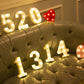 Alphabet Letter LED Lights – Warm Luminous Number Lamp