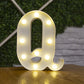 Alphabet Letter LED Lights – Warm Luminous Number Lamp