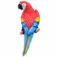 Resin Parrot Statue Wall Mounted DIY Outdoor Garden Tree Decoration Animal Sculpture For Home Office Garden Decor Ornament: