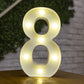 Alphabet Letter LED Lights – Warm Luminous Number Lamp