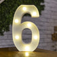 Alphabet Letter LED Lights – Warm Luminous Number Lamp