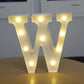 Alphabet Letter LED Lights – Warm Luminous Number Lamp