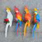 Resin Parrot Statue Wall Mounted DIY Outdoor Garden Tree Decoration Animal Sculpture For Home Office Garden Decor Ornament: