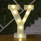 Alphabet Letter LED Lights – Warm Luminous Number Lamp