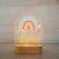 Personalized Children Animal Night Light Custom Name Acrylic Lamp: