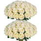 50 Pcs Artificial Rose Flower Silk Roses Bouquet:
