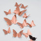 Stickers 12pcs/set Modern 3D Mirror Acrylic Butterfly Home Decoration DIY Art Wall Stickers: