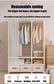 Simple Wardrobe Storage Closet Cabinet – Durable & Economical