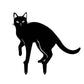 Iron Art Black Cat Garden Statue Silhouette Sculpture – Outdoor Garden & Yard Decoration