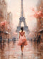 Modern Paris Romantic Love Canvas Posters