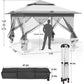 Pop Up Gazebo – Outdoor Canopy Tent with Mesh Walls & Wheeled Bag