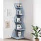 Tribesigns Corner Shelf, Modern 5-Tier Wall Corner Bookshelf, Stylish  Storage Rack Plant Stand