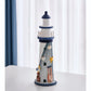 15 Inch High Nautical Lighthouse Figurine,Natural Sea Beach Style Watchtower,Warm Home Decor Nautical Themed Rooms Lighthouse