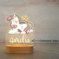 Personalized Children Animal Night Light Custom Name Acrylic Lamp: