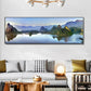 Modern Minimalist Wall Art: Landscape Seaside Goldenwood Bridge