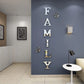 3D Mirror Wall Stickers – English Letters "Family" with Two Butterflies – Self-Adhesive DIY Acrylic Decals: