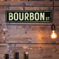 Retro-Style Bourbon Street Metal Sign