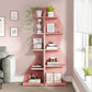 Tribesigns Corner Shelf, Modern 5-Tier Wall Corner Bookshelf, Stylish  Storage Rack Plant Stand