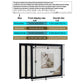 3Pcs Wood Square Photo Frames: