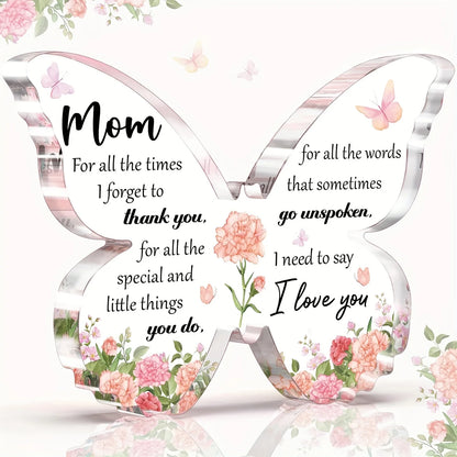 Gifts for Mom – Delicate Mom Birthday Gifts from Daughter Son – Butterfly Acrylic Decorations