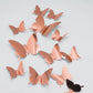 Stickers 12pcs/set Modern 3D Mirror Acrylic Butterfly Home Decoration DIY Art Wall Stickers: