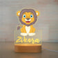Personalized Children Animal Night Light Custom Name Acrylic Lamp:
