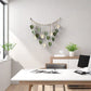 Boho Home Decoration, Macrame Tapestry Macrame Leaf Feather Wall Hanging Decor: