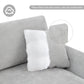 119*55" Modern Oversized Sectional Sofa, L-shaped Luxury Couch Set with 2 Free Pillows, 5-seat Chenille Indoor Furniture with Chaise
