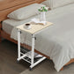 Adjustable Computer Desk Table – Mobile Bedside & Side Table with Wheels