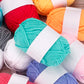 25(50)pcs/bag 4 Ply Milk Cotton Yarn For Hand Knitting Crocheting Scarves,Sweaters,Shawls,Blankets,Pet Toys,Various Handmade DIY