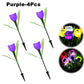 Solar LED Light Outdoor Tulip Rose Flower Lamp Landscape Garden Decor