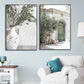 Scandinavian Minimalist Wall Art | Italy Olive Tree Branches & Architecture Canvas Prints