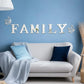 3D Mirror Wall Stickers – English Letters "Family" with Two Butterflies – Self-Adhesive DIY Acrylic Decals: