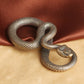 Retro Copper Snake Boa Ornament Decoration Tea Pet Antique Animal Figurines Miniatures