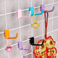 5/50pcs Metal Mesh Panel Hanger Plastic Multi-Purpose Wall-mounted Hook: