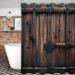 1pcs Wooden Door Pattern Bathroom Set – Waterproof & Stylish