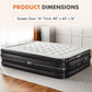 JHK Queen/Twin Size Air Mattress – Double Height, Non-Slip, Heavy-Duty Design