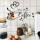Coffee Cup Pattern Wall Stickers – DIY Home & Cafe Decoration