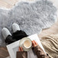 Soft Sheepskin Bedroom Carpet – Imitation Wool Pad with Long Hair: